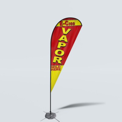 Sinonarui Vapor Sold Here Low Price Hot Selling Custom Pattern Beach Flags Teardrop Flags