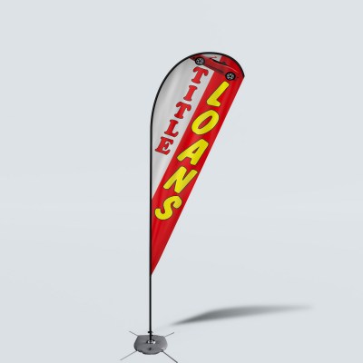 Sinonarui Title Loans Low Price Hot Selling Custom Pattern Beach Flags Teardrop Flags