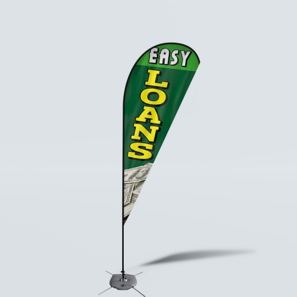 Sinonarui Easy Loans Low Price Hot Selling Custom Pattern Beach Flags Teardrop Flags