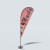 Sinonarui Nalis Low Price Hot Selling Custom Pattern Beach Flags Teardrop Flags