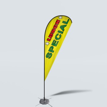 Sinonarui Lunch Special Low Price Hot Selling Custom Pattern Beach Flags Teardrop Flags