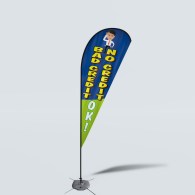 Sinonarui Bad Credit No Credit Low Price Hot Selling Custom Pattern Beach Flags Teardrop Flags