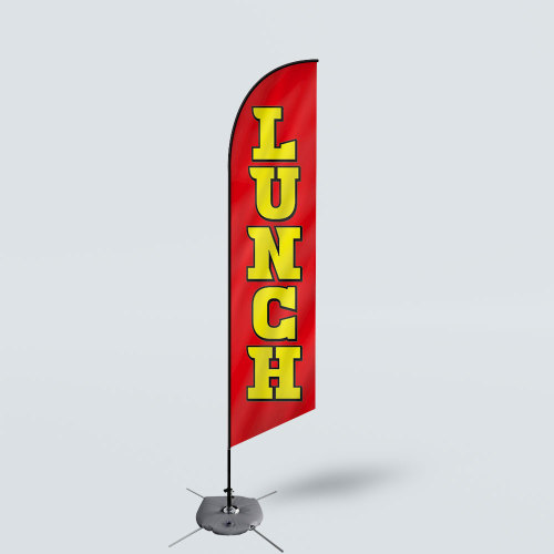 Sinonarui Lunch Low Price Hot Selling Custom Pattern Beach Flags Feather Flags