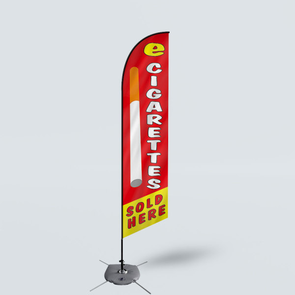 Sinonarui E Cigarettes Sold Here Low Price Hot Selling Custom Pattern Beach Flags Feather Flags