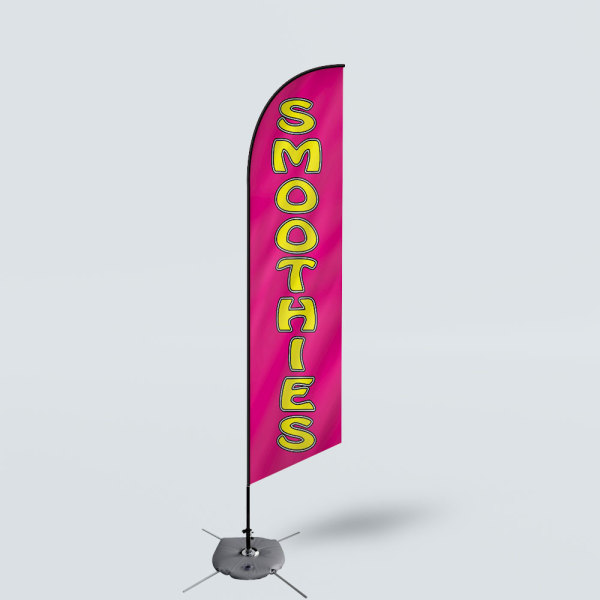 Sinonarui Smoothies Low Price Hot Selling Custom Pattern Beach Flags Feather Flags