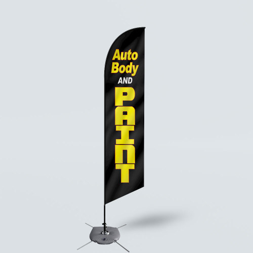Sinonarui Auto Body And Paint Sale Low Price Hot Selling Custom Pattern Beach Flags Feather Flags