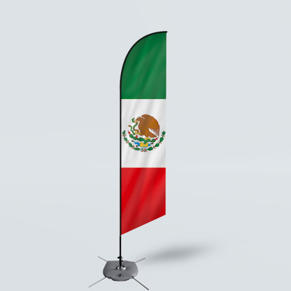 Sinonarui Mexico Low Price Hot Selling Custom Pattern Beach Flags Feather Flags