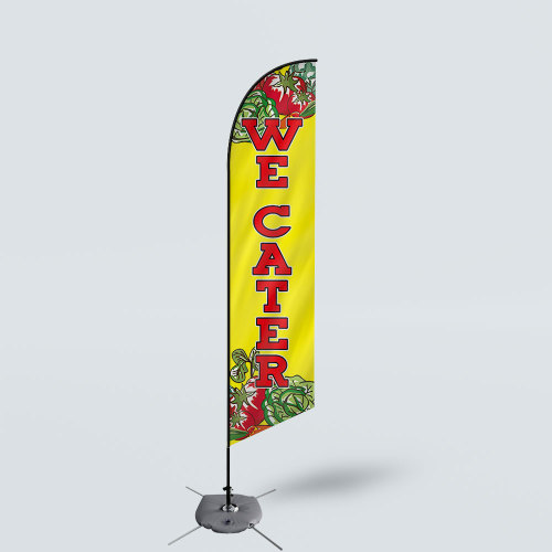 Sinonarui We Cater Low Price Hot Selling Custom Pattern Beach Flags Feather Flags