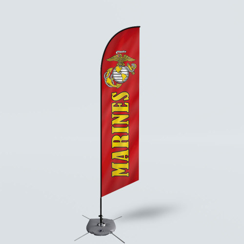 Sinonarui Marines Low Price Hot Selling Custom Pattern Beach Flags Feather Flags