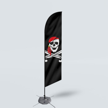 Sinonarui Skull Low Price Hot Selling Custom Pattern Beach Flags Feather Flags