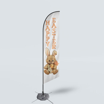 Sinonarui Happy Easter Low Price Hot Selling Custom Pattern Beach Flags Feather Flags
