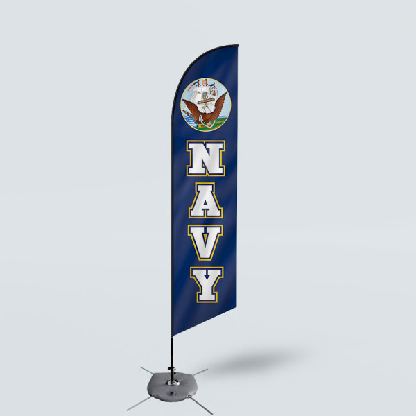 Sinonarui Navy Low Price Hot Selling Custom Pattern Beach Flags Feather Flags