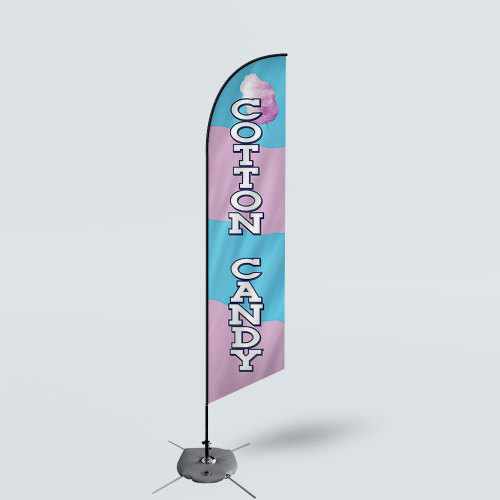 Sinonarui Cotton Candy Low Price Hot Selling Custom Pattern Beach Flags Feather Flags
