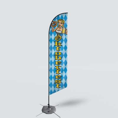 Sinonarui Oktoberfest Low Price Hot Selling Custom Pattern Beach Flags Feather Flags