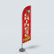 Sinonarui Chinese Food Low Price Hot Selling Custom Pattern Beach Flags Feather Flags