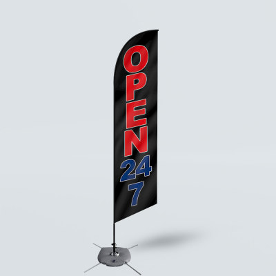 Sinonarui Open 24h Low Price Hot Selling Custom Pattern Beach Flags Feather Flags