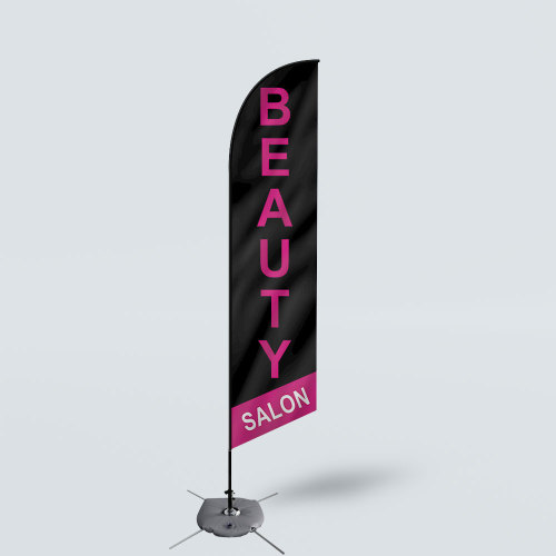 Sinonarui Beauty Salon Low Price Hot Selling Custom Pattern Beach Flags Feather Flags