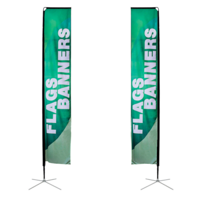 Cheap Custom Double Printing Advertising Feather Flags Rectangular Flag