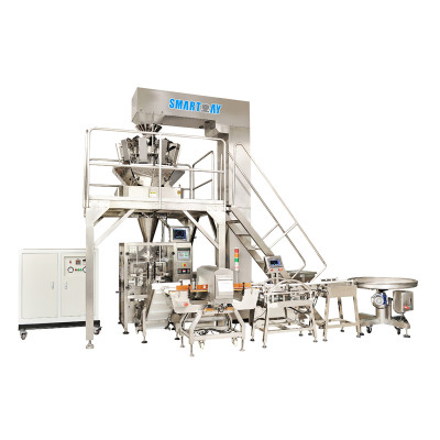 Multihead Weigher Vertical Packing Line Chips Packing Machine Popcorn Packaging Line