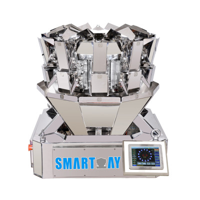 Mini 10/14 Head Multihead Weigher Weighing Scale Small Scale Weigher 0.5L Multihead Weigher