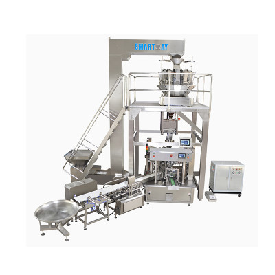 Multihead Weigher Rotary Packing Line Premade Bag Packing Line