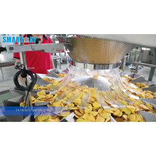 Potato Chips Crisp French Fries Snacks Multihead Weigher Packing Machine