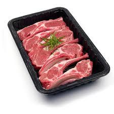 Tray with meat