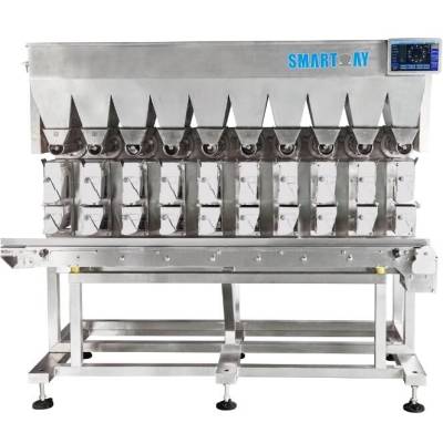 10 Head Linear Combination Weigher Semi Auto Weighing Meat Weighing Machine