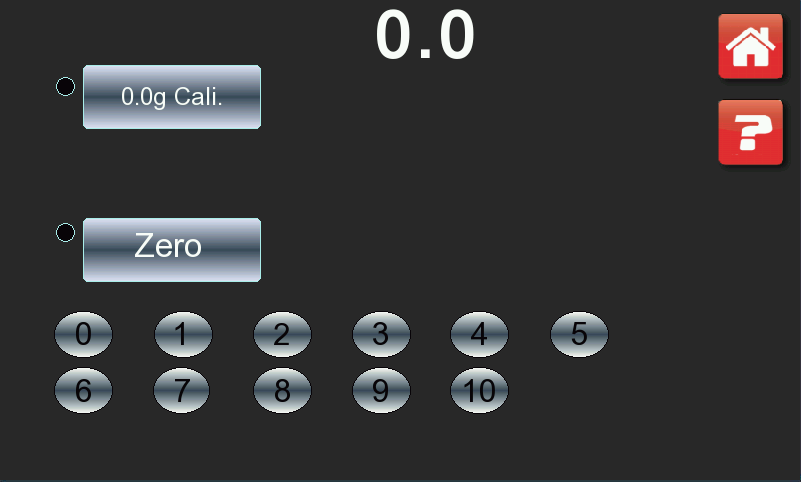 calibrating packing machine