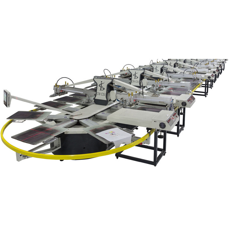 SPO Automatic Screen Printing Machine for sheet Carousel screen printing machine Changs