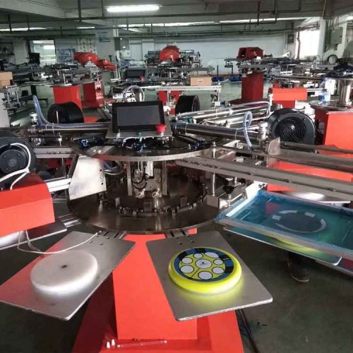 SPF  socks glass label automatic screen printing machine