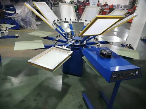 SPM Series 4 Colors Manual Textile Screen Printing Machine For Non-woven Bags