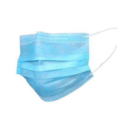 Blue Disposable 3ply Non-woven Dust Face Mask