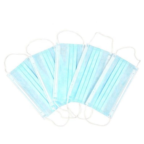 Blue Disposable 3ply Non-woven Dust Face Mask