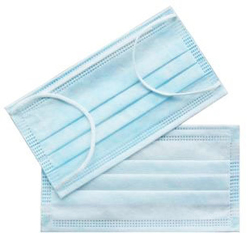 Blue Disposable 3ply Non-woven Dust Face Mask