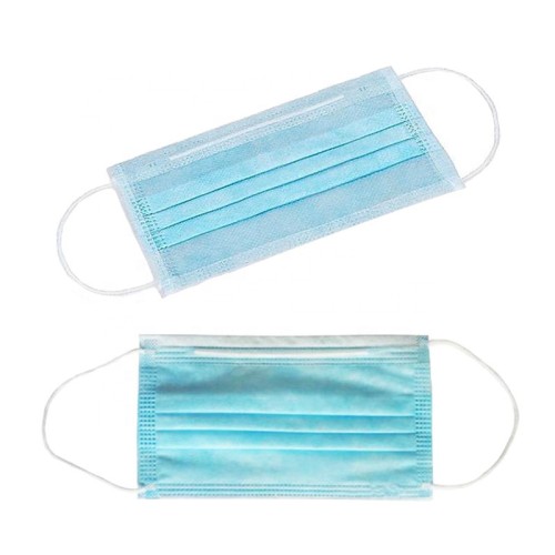 Blue Disposable 3ply Non-woven Dust Face Mask