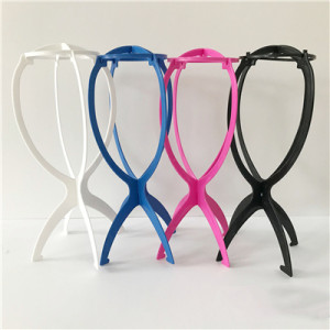 customized plastic wig stand/wig rack