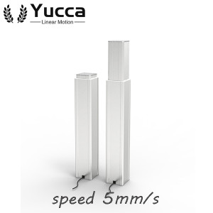 Hot sale adjustable metallic zinc alloy electric telescopic table lifting column 2000N
