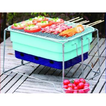 With carry bag portable bbq grill