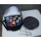 mini fodable round grill with cooler bag made of the carbon steel