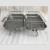 Double cooking area Tool case folding bbq grill of the notebook shape