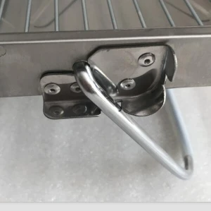 Double cooking area Tool case folding bbq grill of the notebook shape