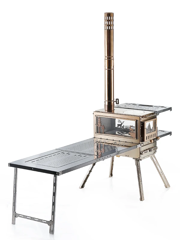 Best price tent wood stove made of the S/S 304