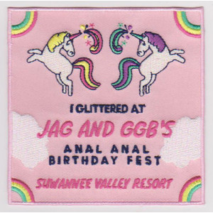Customize the cute cartoon pink rainbow horse embroidery patch