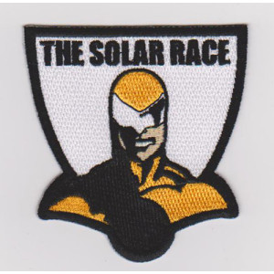 Newly designed custom cartoon superman embroidery patch costume