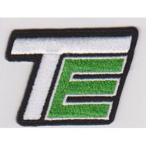 Custom alphabet function letter TE iron patch
