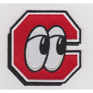 Custom 100% full embroidered letter eye patch embroidery patch
