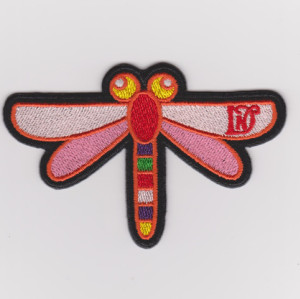 Custom-made high-quality cute animal badge dragonfly embroidered badge