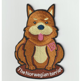 Custom animal cute dog design badge embroidered patch pocket hat