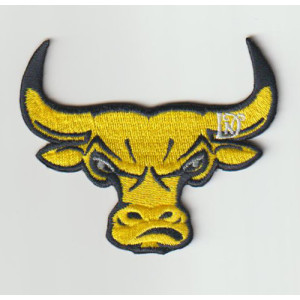 Embroidered Logo Patch for animal clothing custom cow's head clothing patch